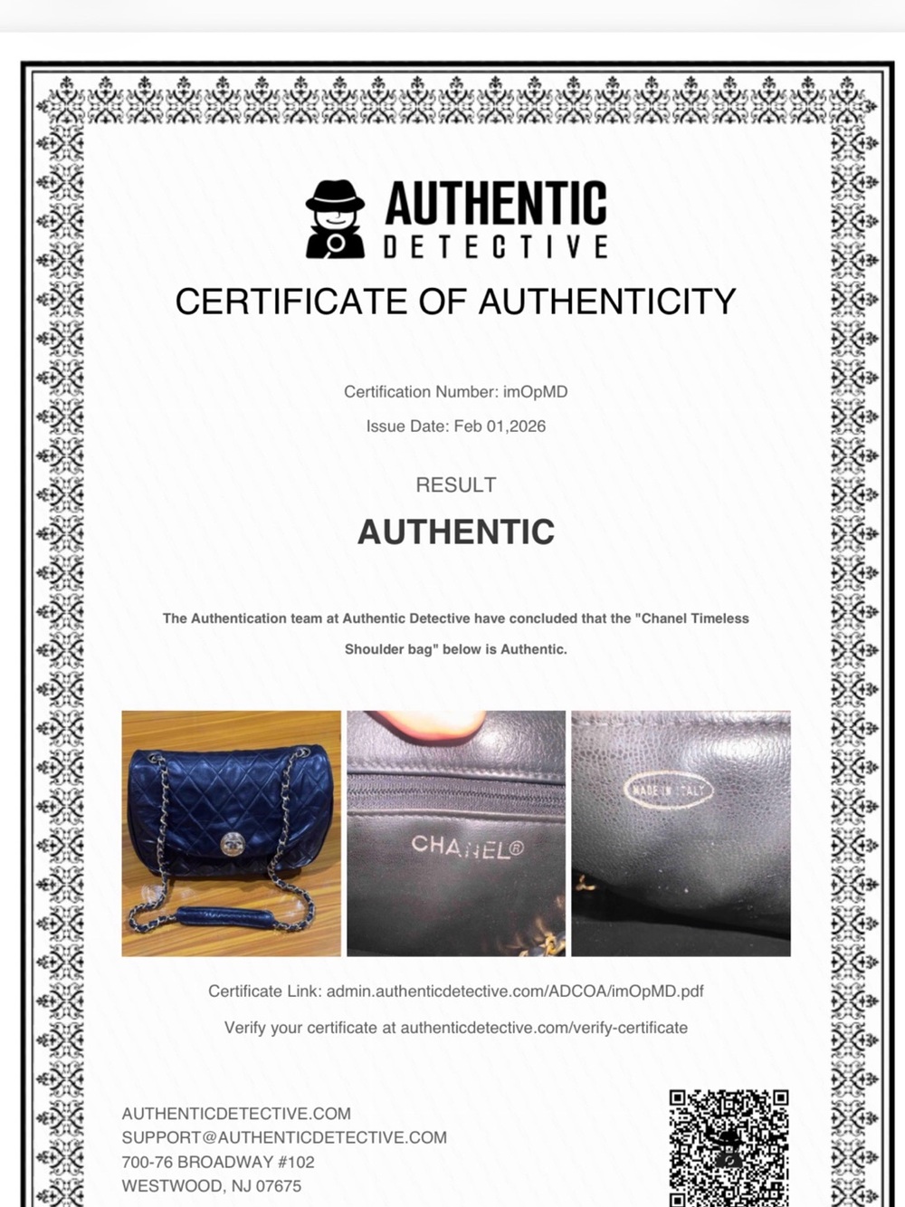 1986 Authentic CHANEL Button Quilted Lambskin Halfmoon Shoulder Bag - Picture 16 of 16